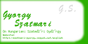 gyorgy szatmari business card